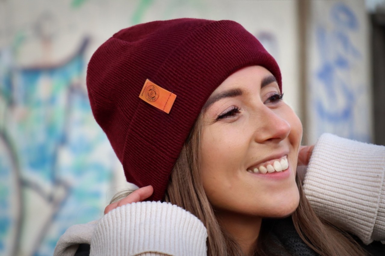Longbeanie "Burgundy"