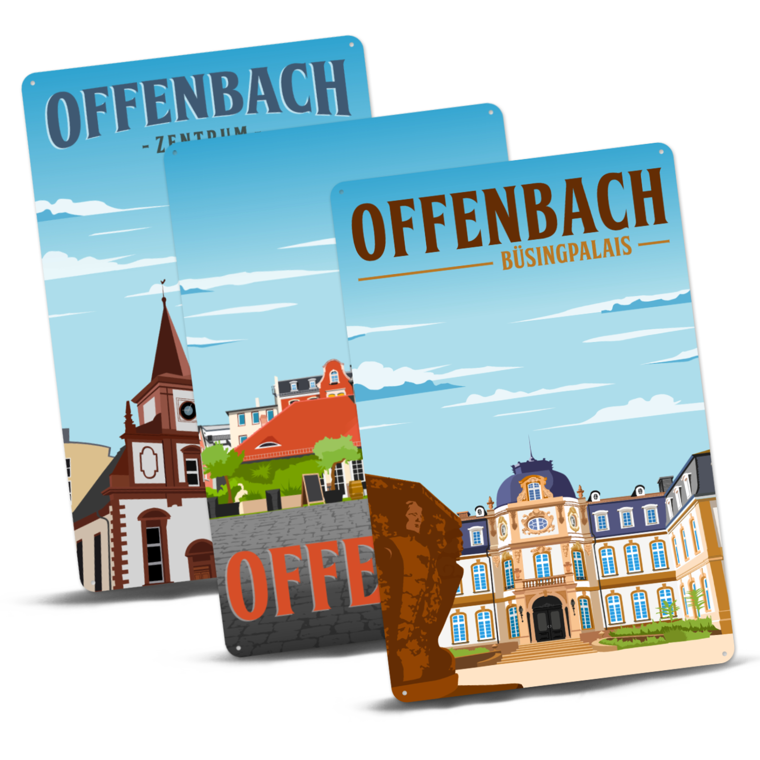 Blechschild "3er-Set"