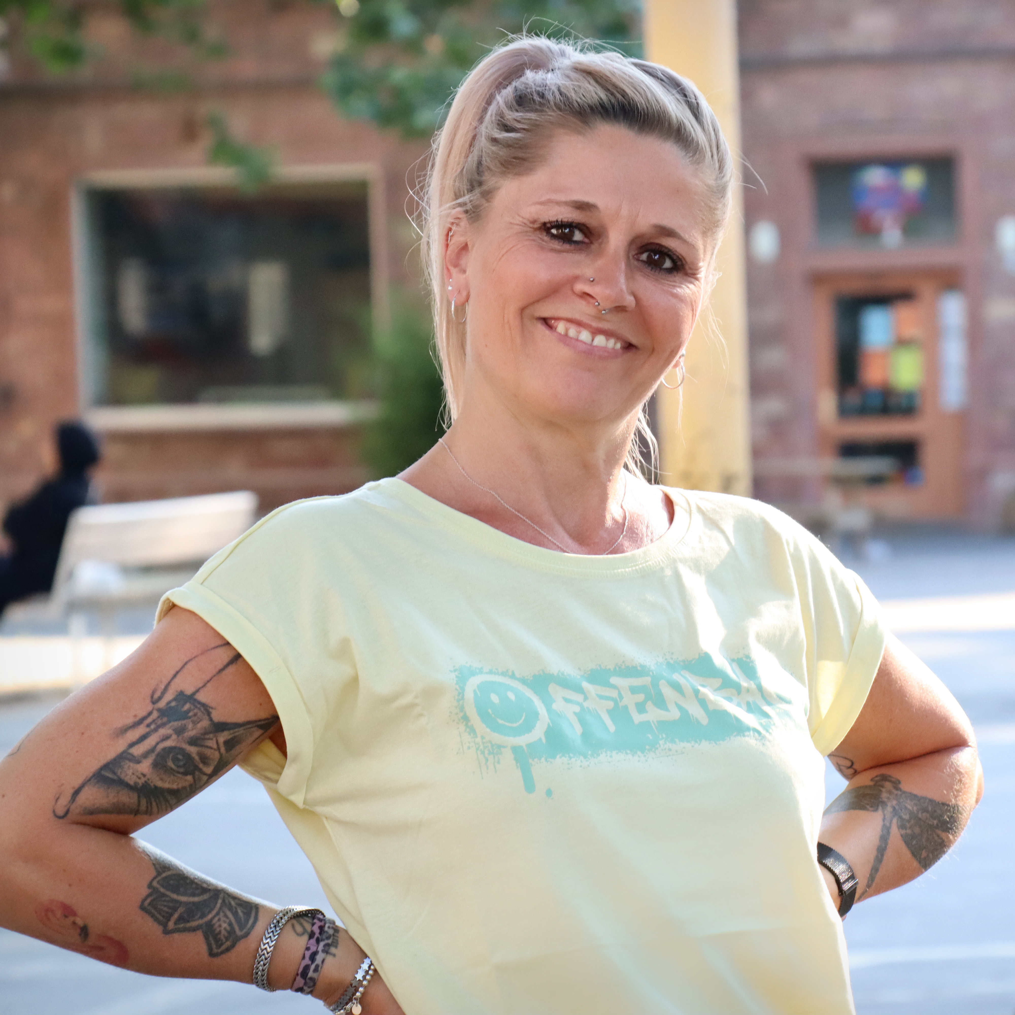 T-Shirt "Smile" Damen